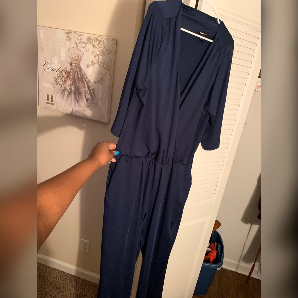 Super fun, casual blue jumpsuit